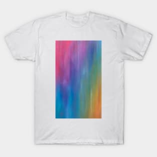 Rainbow Streak (abstract oil pastel) T-Shirt